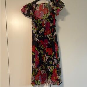 Old Navy Red and Blue Ruffled Tiered Sundress